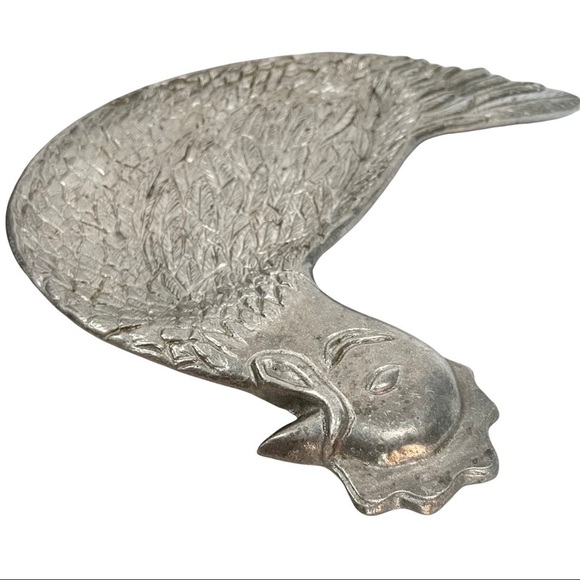 VINTAGE Cast Iron Chicken Serving Plate - Picture 3 of 6